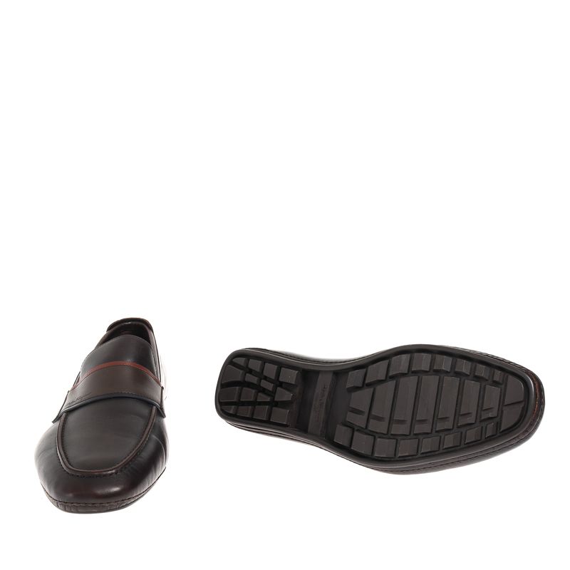 Mocassim-Salvatore-Ferragamo-Marrom-e-Vermelho