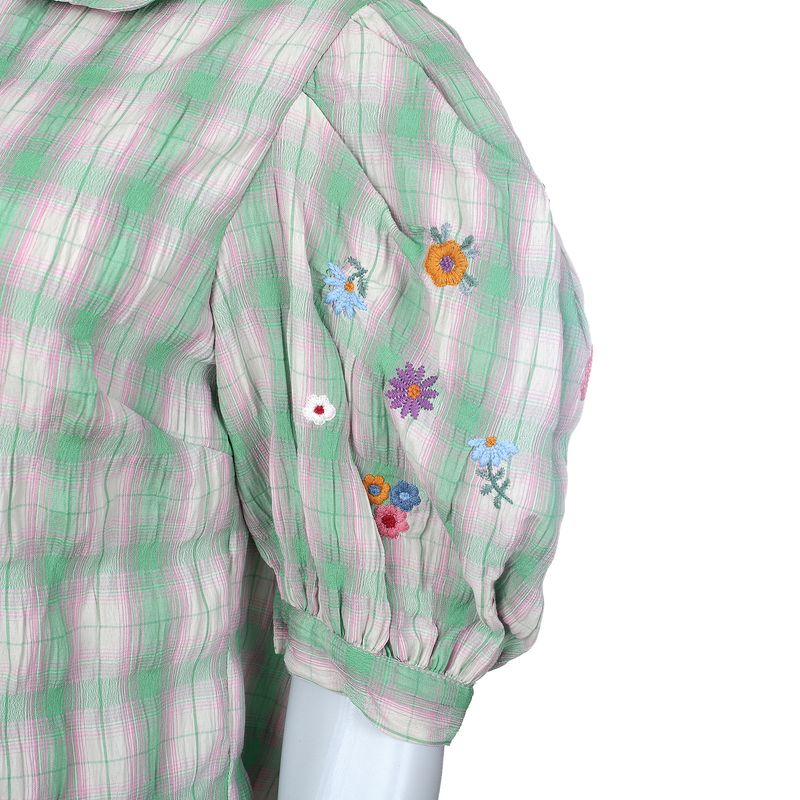 Camisa-Algodao-Verde-e-Roxa-Bordada