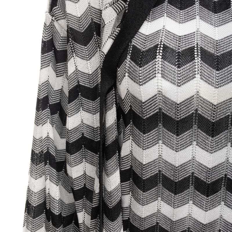 Conjunto-Missoni-Cardigan-e-Blusa-Preto-e-Branco