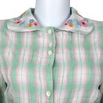 Camisa-Algodao-Verde-e-Roxa-Bordada