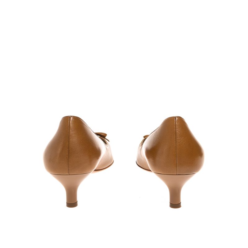 Sapato-Salvatore-Ferragamo-Laco-Couro-Caramelo