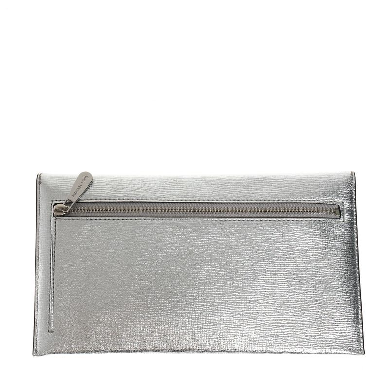 Bolsa-Clutch-Michael-Kors-Prateada