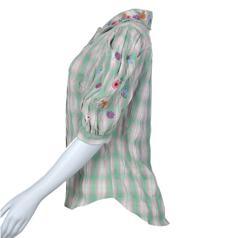 Camisa-Algodao-Verde-e-Roxa-Bordada