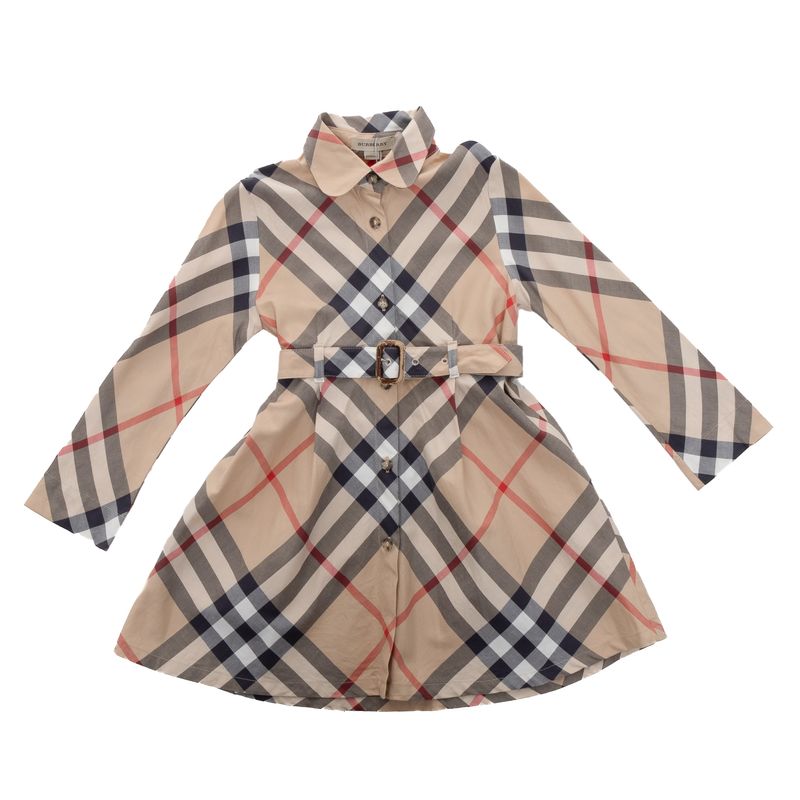 Vestido-Burberry-Infantil-Algodao-House-Check-