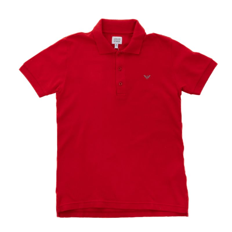 Blusa-Polo-Armani-Junior-Vermelha