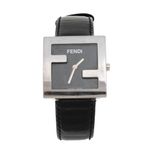 Relogio-Fendi-Prata-Pulseira-Verniz-Preto