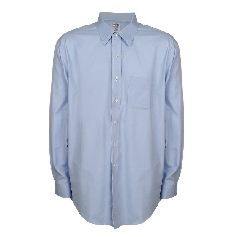 Camisa-Brooks-Brothers-Bolso-Azul-Clara--