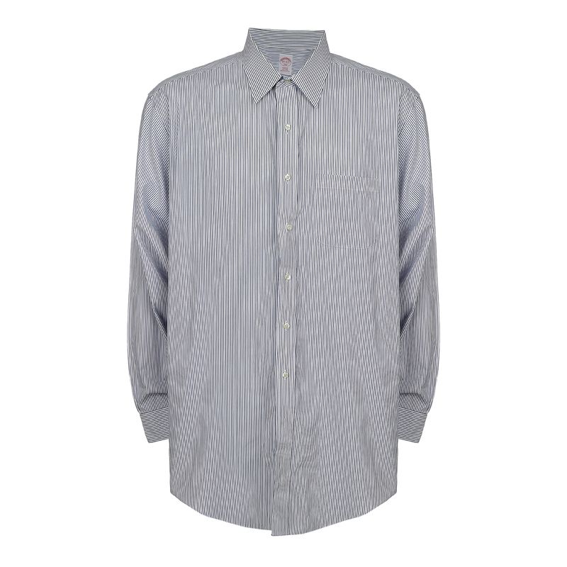 Camisa-Brooks-Brothers-Listras-Azul-e-Branco-