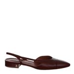 Sapato-Slingback-Chanel-Couro-Bordo