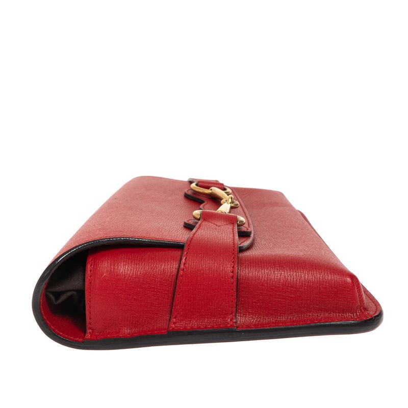 Bolsa-Clutch-Gucci-Bright-Bit-Couro-Vermelha