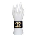 Bracelete-Chanel-Couro-Preto-