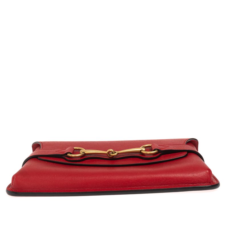 Bolsa-Clutch-Gucci-Bright-Bit-Couro-Vermelha