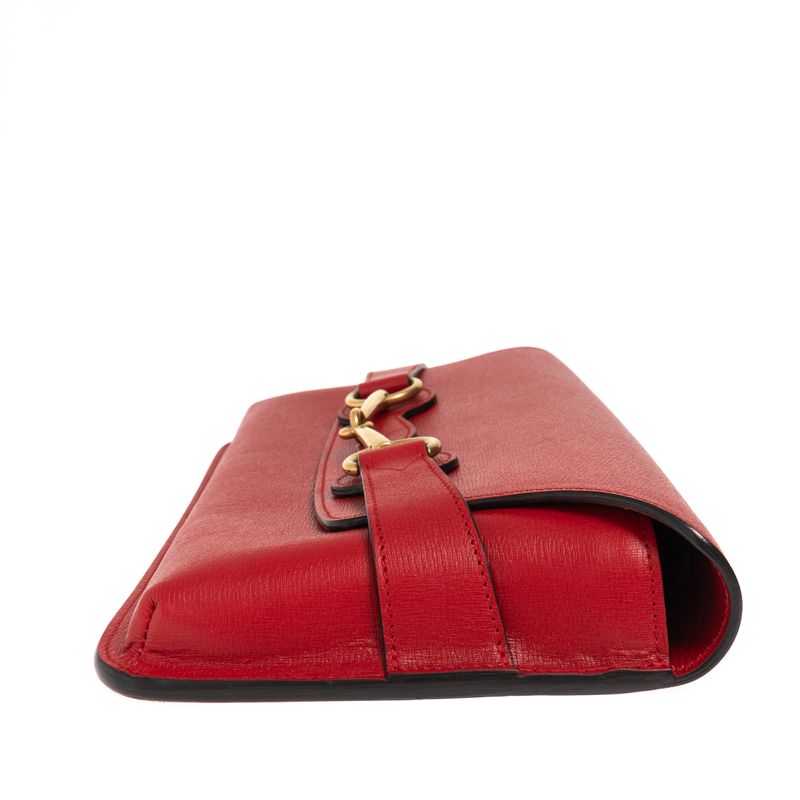 Bolsa-Clutch-Gucci-Bright-Bit-Couro-Vermelha