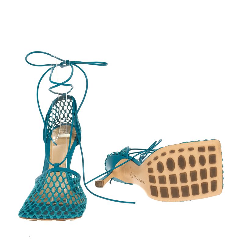 Sandalia-Bottega-Veneta-Stretch-Azul