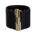 Bracelete-Chanel-Couro-Preto-