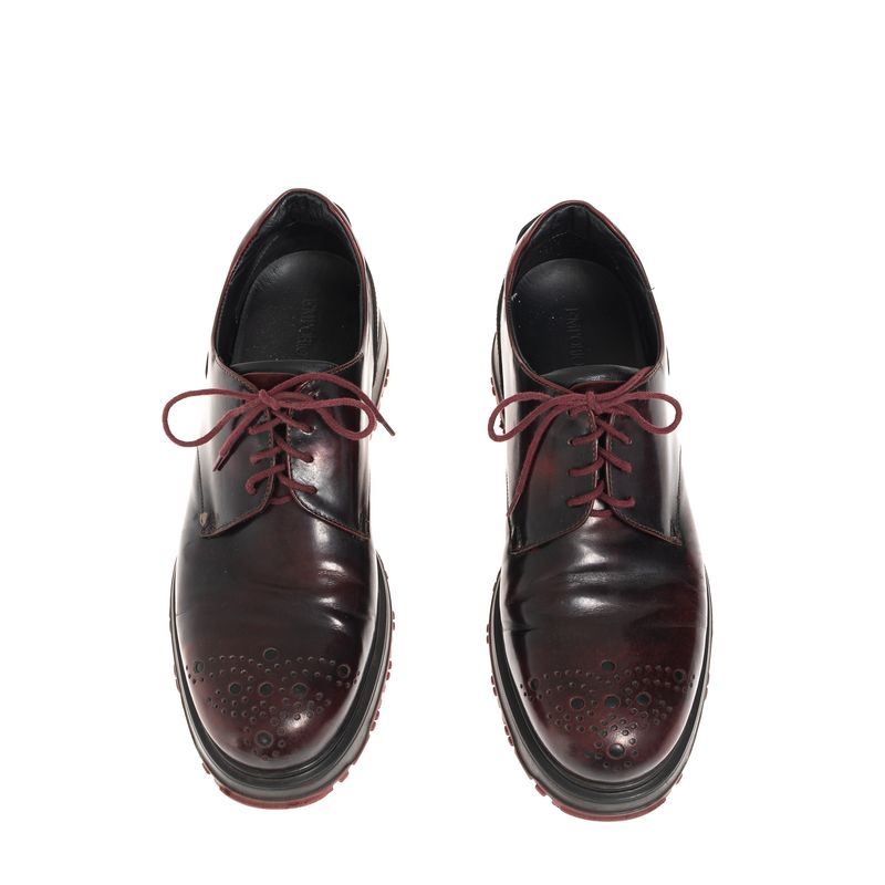 Oxford-Emporio-Armani-Couro-Vinho