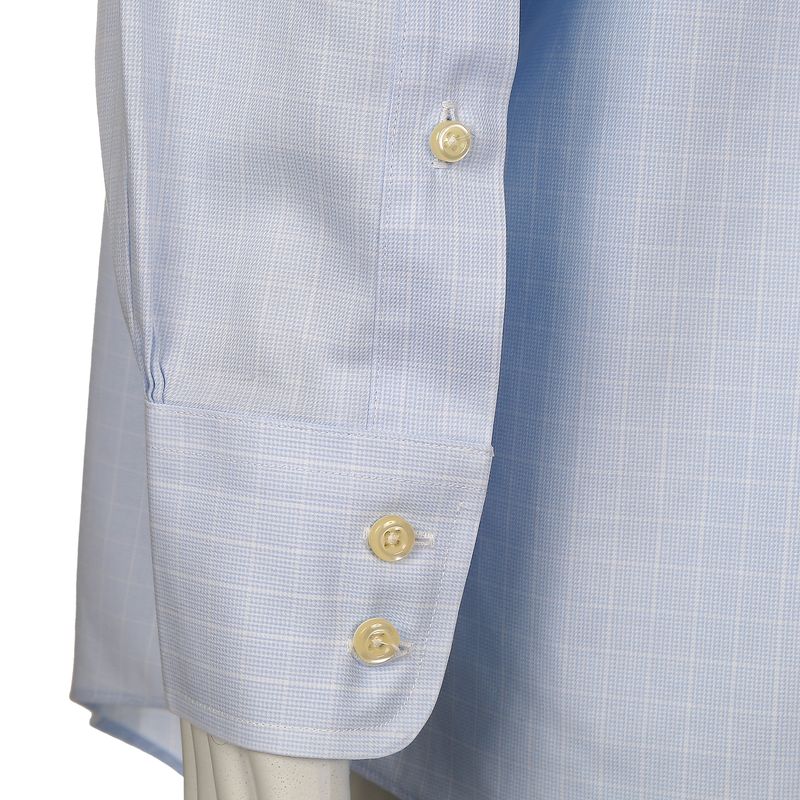 Camisa-Brooks-Brothers-Quadriculada-Azul-e-Branca-