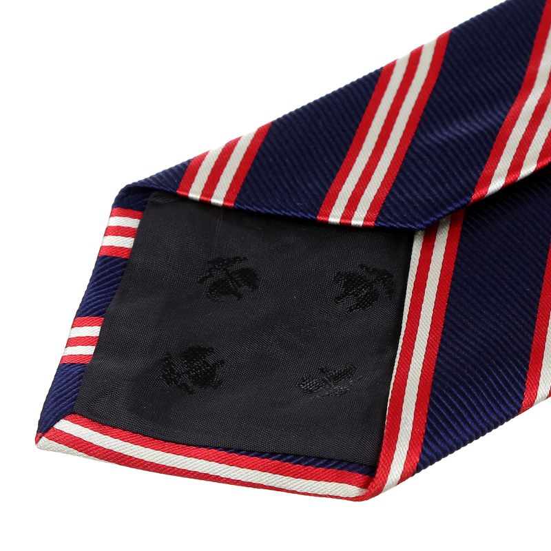 Gravata-Brooks-Brothers-Azul-Vermelha-e-Branca-