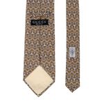 Gravata-Gucci-Marrom-Estampada