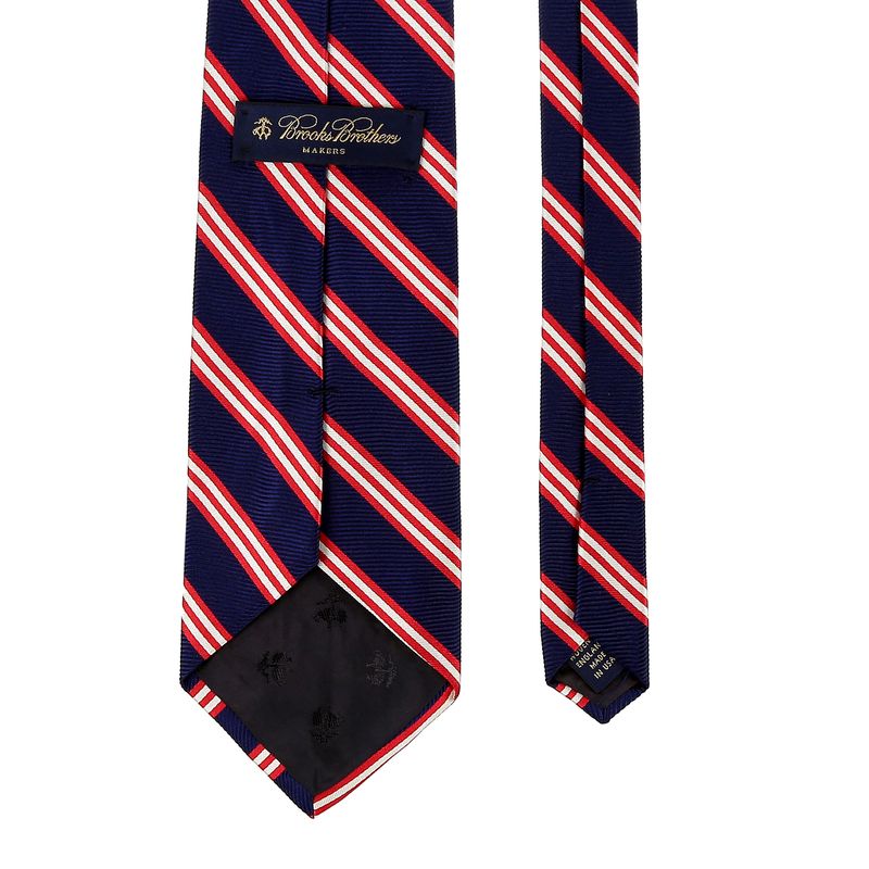 Gravata-Brooks-Brothers-Azul-Vermelha-e-Branca-
