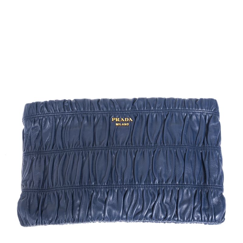 Bolsa-Clutch-Prada-Gaufre-Couro-Azul