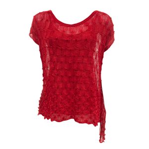 Blusa Mara Mac Crochê Vermelha