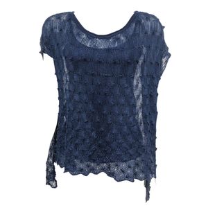 Blusa Mara Mac Crochê Azul