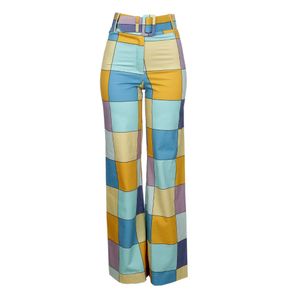 Calça Allmost Vintage Quadriculada Colorida
