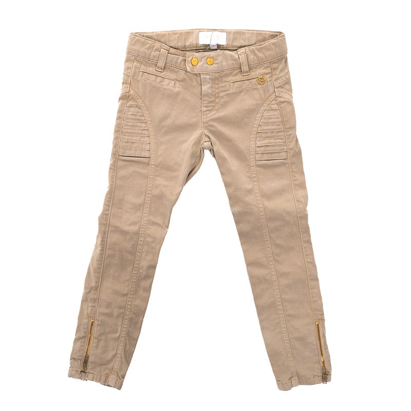 Calca-Gucci-Infantil-Sarja-Bege