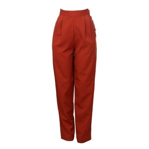 Calça Framed Botões Terracota