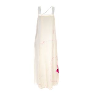 Vestido Mara Mac Seda Estampado Branco