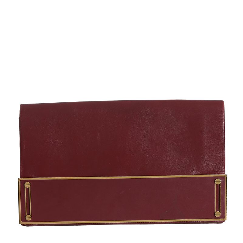 Clutch-Chloe-Couro-Vinho