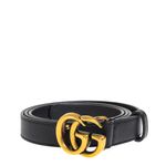 Cinto-Gucci-GG-Couro-Preto