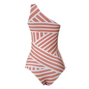 Maiô Jo de Mer Laranja e Branco