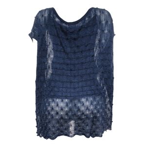 Blusa Mara Mac Crochê Azul