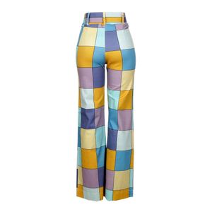 Calça Allmost Vintage Quadriculada Colorida