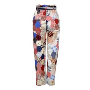 Calça Framed Algodão Estampado