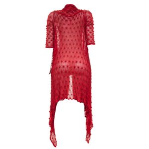 Casaco Mara Mac Crochê Vermelho