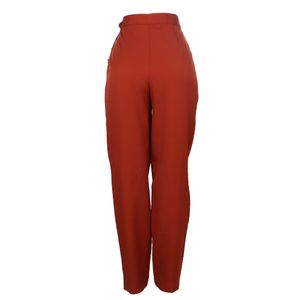 Calça Framed Botões Terracota