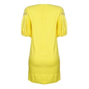 Vestido Emanuelle Junqueira Amarelo e Bordado