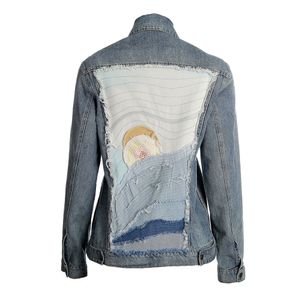 Jaqueta Cris Barros Jeans e Bordado