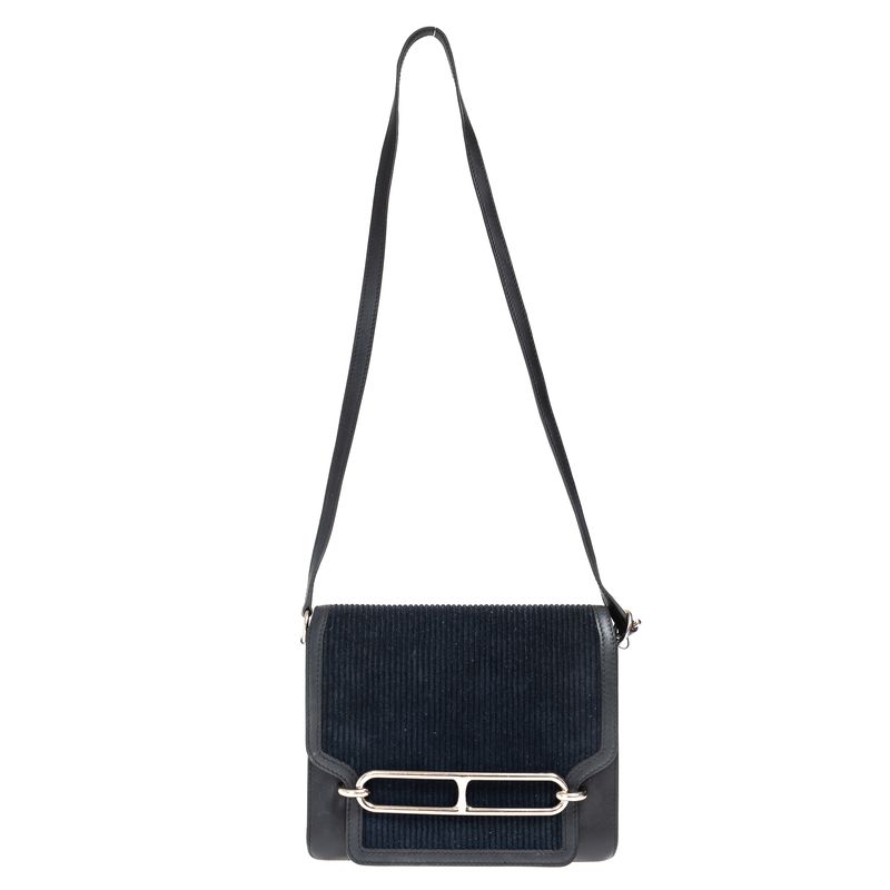 Bolsa-Hermes-Velour---Swift-Roulis-23-Marinho