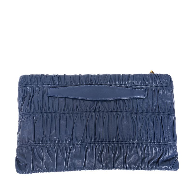 Bolsa-Clutch-Prada-Gaufre-Couro-Azul