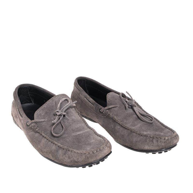 Mocassim-Tods-Camurca-Cinza