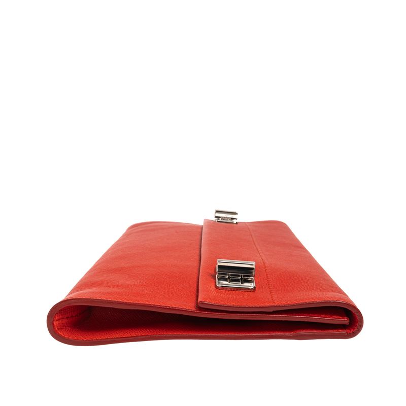Bolsa-Clutch-Prada-Saffiano-Vermelho