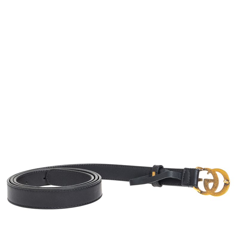 Cinto-Gucci-GG-Couro-Preto