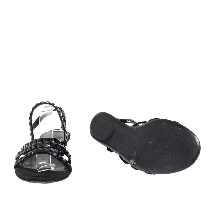Rasteira-Gucci-Pedraria-Preta