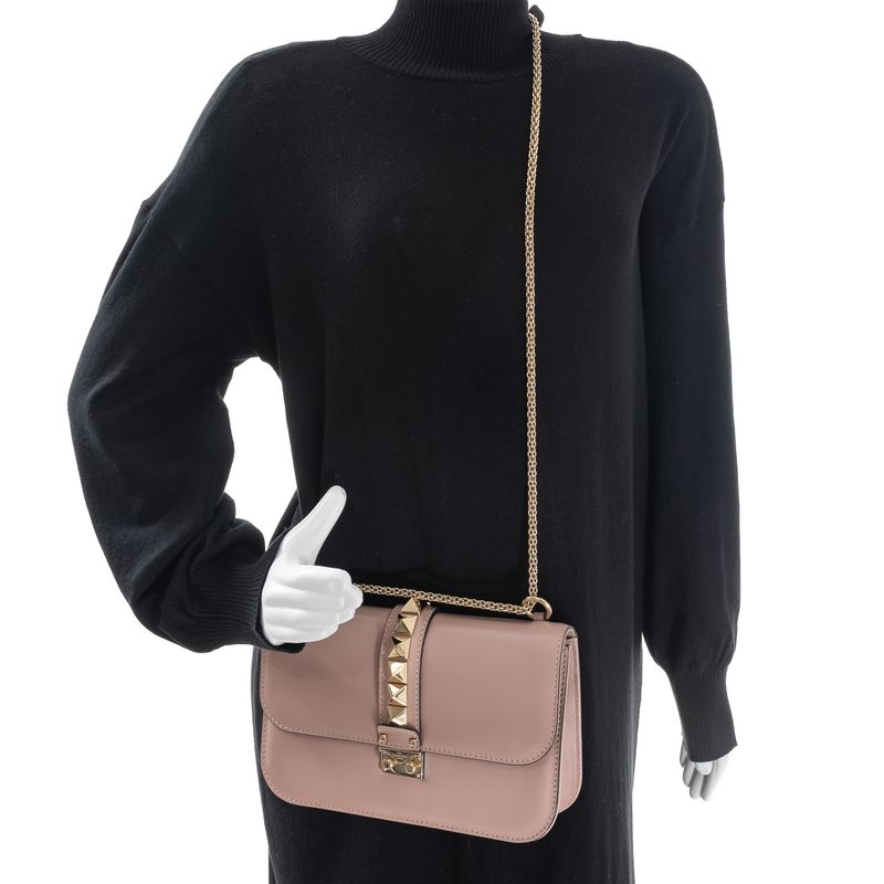 Bolsa-Valentino-Garavanni-Glam-Lock-Rose