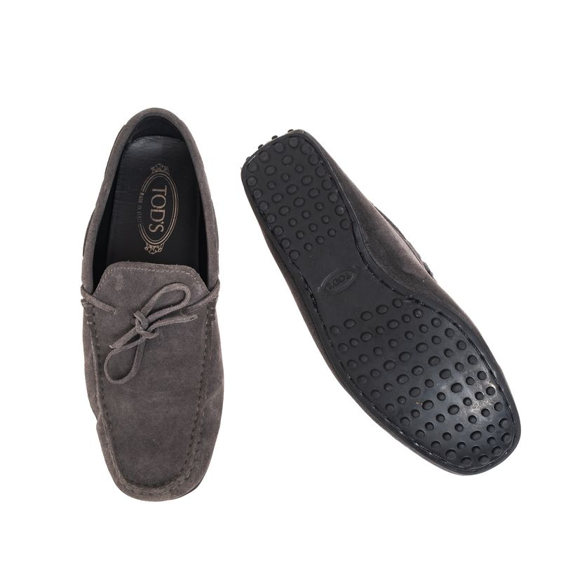 Mocassim-Tods-Camurca-Cinza