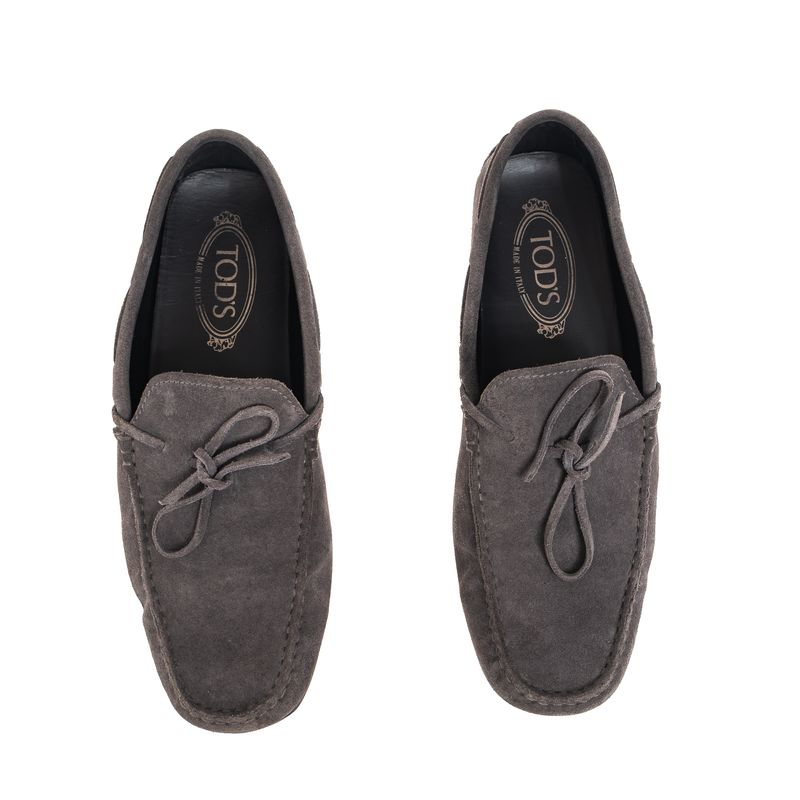 Mocassim-Tods-Camurca-Cinza